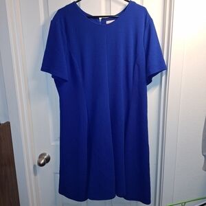 Hutch Bright Blue Skater Dress 2X
